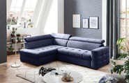 exxpo - sofa fashion Ecksofa, Steppung im Sitzbereich, Wahlweise mit Bettfunktion und Bettkasten, inklusive 3 verstellbaren Kopfstützen