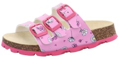 Superfit, Superfit Pantolette »Fussbettpantolette WMS Schuh Weiten Mess System: normal«, mit allover Print