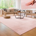 Paco Home Teppich »Cadiz 630«, rechteckig, 18 mm Höhe, besonders weich, Uni-Farben, waschbar, In- und Outdoor geeignet, ideal im Wohnzimmer & Schlafzimmer