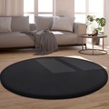 Paco Home Teppich »Tatami 475«, rund, Kurzflor, Uni Farben, mit Memory Foam, waschbar