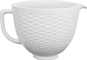 KITCHENAID, KitchenAid Küchenmaschinenschüssel »5KSM2CB5TLW, 4,7-L-Keramikschüssel«, aus Keramik, für KitchenAid-Küchenmaschinen mit kippbarem Motorkopf
