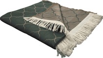 Adam Elements - ADAM - Tagesdecke Indian Cortezada, 145 x 200 cm, Olive / Hellbraun