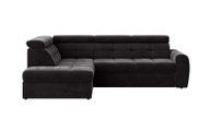 Places of Style Ecksofa »FERMATA L-Form, ausziehbar zur Schlaffunktion, mit grossem Bettkasten«, mit verstellbaren Kopfstützen, moderne Steppung