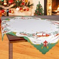 Delindo Lifestyle, Delindo Lifestyle Mitteldecke »Weihnachtskirche«, gedrucktes Design, blickdichter Stoff