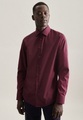 Business Hemd Shaped Fit Extra Langer Arm Uni Herren Rot Bunt 41