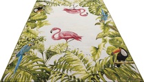 HANSE Home Outdoorteppich »Tropical Birds«, rechteckig, 3 mm Höhe, strapazierfähig, robust, pflegeleicht, fussbodenheizungsgeeignet