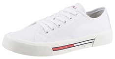 Tommy Jeans Plateausneaker »TOMMY JEANS LOW CUT WMNS CANVAS«, Laufsohle mit Logoflag