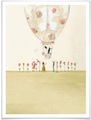 Wall-Art, Wall-Art Poster »Hochzeit Deko Heissluftballon«, Heissluftballon, (1 St.)