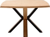 Mca Furniture - Tisch 120 x 77 x 100 cm - Hellbraun und Schwarz