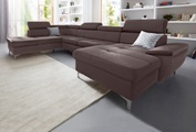 exxpo - sofa fashion Wohnlandschaft, wahlweise mit Bettfunktion und Bettkasten