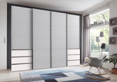 Fresh To Go Schwebetürenschrank »Level«, mit Synchronöffnung