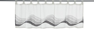 decolife Scheibengardine »Mera«, (1 St.), HxB: 45x140, Scheibengardine mit Webstruktur