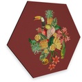 Wall-Art Metallbild »Tropischer Dschungel Vogel«