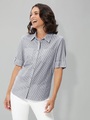 Casual Looks Bluse in Seersucker-Qualität