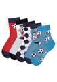 H.I.S, H.I.S Socken, (5 Paar), mit Fussballmotiven