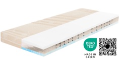 Fair Life Bio Komfortschaummatratze »Balance«, 24 cm cm hoch, (1 St.), Matratze mit nachhaltigem Leinen-Bezug, verschiedene Grössen erhältlich