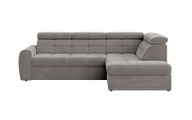 Places of Style Ecksofa »FERMATA L-Form, ausziehbar zur Schlaffunktion, mit grossem Bettkasten«, mit verstellbaren Kopfstützen, moderne Steppung
