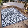 freundin Home Collection Teppich »Antonia«, rechteckig, In und Outdoor, Flachgewebe, wetterfest, pflegeleicht, robust