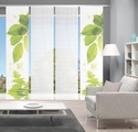Vision Schiebegardine »LEFANO 4er SET«, Bambus-Optik, Digital bedruckt