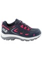 Jack Wolfskin Wasserdichte Kinder Wanderschuhe Vojo Texapore Low Kids 30 blau dark blue / pink