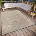 ELLE DECORATION, ELLE DECORATION Teppich »Léo«, rechteckig, In und Outdoor, Flachgewebe, wetterfest, pflegeleicht, robust