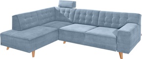 TOM TAILOR Ecksofa »NORDIC CHIC«, mit Ottomane, wahlweise mit Sitzvorzug, Füsse Buche natur