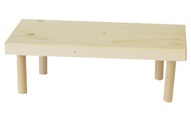 Sitzbrett, gross, Holz H:16cm 40x25cm