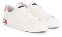 Tommy Jeans Plateausneaker »TJW LEATHER VULC. FLATFORM«, mit Logoflagge im Plateau