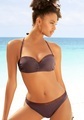 JETTE Bügel-Bandeau-Bikini, mit glitzernden Einsätzen