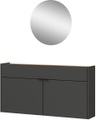 Germania, GERMANIA Garderoben-Set »Ameca«, (Set, 2 St.), Mehrzweckschrank und Spiegel, geringe Tiefe, ideal für schmale Flure