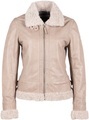 Gipsy Lederjacke »GWPhilina«, mit Fellimitat, Reissverschluss, Schnallen