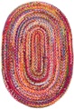 morgenland Wollteppich »Sisalteppich Teppich Indigo Stripy«, oval, 7 mm Höhe