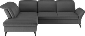 SIT&MORE, sit&more Ecksofa, Wahlweise mit Bett-, Kopfteil - und Armlehnfunktion, sowie Stauraum