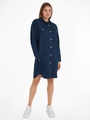 Tommy Hilfiger Jeanskleid »DNM LS SHIRT DRESS NALA«, mit durchgehender Druckerleiste