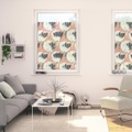 LICHTBLICK, LICHTBLICK Fensterfolie »Fensterfolie selbstklebend, Sichtschutz, Jumbo Flowers on salmon - Rot«