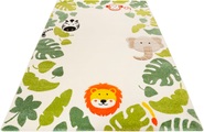 Esprit Kinderteppich »E-Safari«, rechteckig, 13 mm Höhe, Motiv Dschungel Tiere