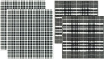 DDDDD Geschirrtuch »Kilt antracite«, (Set, 4 tlg.), Combiset: 2 Küchentücher & 2 Geschirrtücher