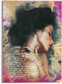 Reinders! Glasbild »Glasbild Glamour Frau Farbenfroh - Sensual - Modern - Paper Art«, Frau, (1 St.)