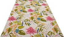 HANSE Home Outdoorteppich »Flowers and Leaves«, rechteckig, 3 mm Höhe, strapazierfähig, robust, pflegeleicht, fussbodenheizungsgeeignet