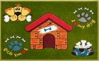 Hanse Home, HANSE Home Fussmatte »I love my dog«, rechteckig, 9 mm Höhe, Weicher Flor, Farbenfrohes Design, Türvorleger, strapazierfähig, pflegeleicht, eingangsbereich