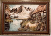 morgenland Wandteppich »Bild-Teppich Figurativ 85 x 60 cm«, rechteckig, 0,6 mm Höhe, besonders weich durch Microfaser