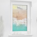 LICHTBLICK Fensterfolie »Fensterfolie selbstklebend, Sichtschutz, The Beach - Türkis Beige«