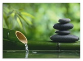 Artland Küchenrückwand »Bambusbrunnen und Zen-Stein«