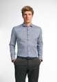 ETERNA LANGARM HEMD SUPER SLIM PERFORMANCE SHIRT STRETCH GRÜN/BLAU