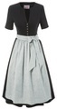 Marjo, Marjo Dirndl midi mit gestreifter Schürze