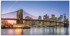 Artland Wandbild »Skyline New York City«, New York, (1 St.), in vielen Grössen & Produktarten - Alubild / Outdoorbild für den Aussenbereich, Leinwandbild, Poster, Wandaufkleber / Wandtattoo auch für Badezimmer geeignet