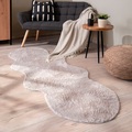 Paco Home Fellteppich »Pelt 640«, fellförmig, Kunstfell, Uni Farben, sehr weicher Flor