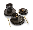 Guido Maria Kretschmer Home&Living, Guido Maria Kretschmer Home&Living Tafelservice »Geschirr-Set, Service Luk«, (Set, 12 tlg.), Scandic-Style mit aufwändiger Glasurtechnik, 12 Teile, für 4 Personen