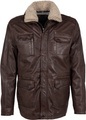 Gipsy Lederjacke »GMJaeff«, mit Fellimitat, verdeckter Reissverschluss