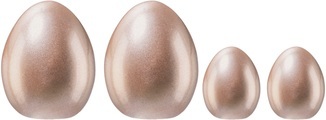 Creativ home Osterei »FLASH«, (Set, 4 St.), Frühjahrsdeko aus Keramik, mit glitzernder Oberfläche